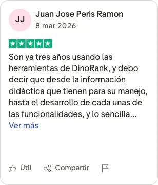 Opinión de usuario DinoRank 3
